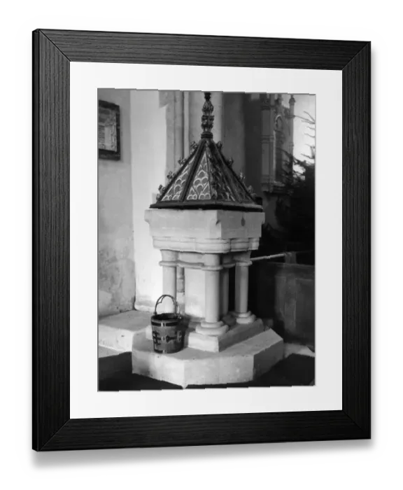 Framed Print : Church Font Framed Print : Church Font