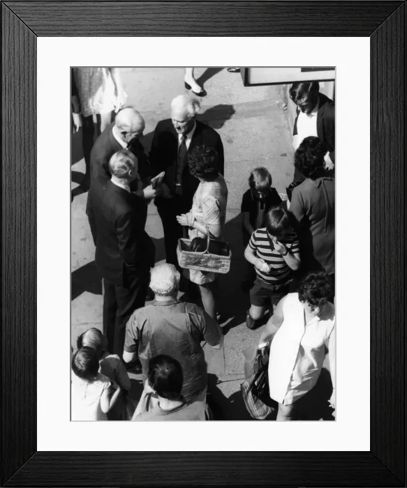 Framed Print : People in the Street Framed Print : People in the Street