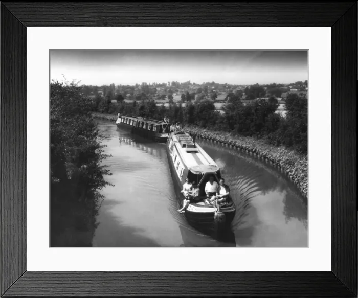 Framed Print : Grand Union Canal Boats Framed Print : Grand Union Canal Boats