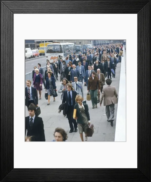 Framed Print : London Commuters Framed Print : London Commuters