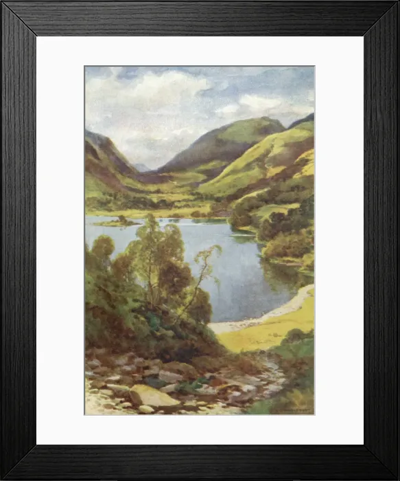 Framed Print : GRASMERE. Grasmere from Loughrigg Date: circa 1909 Framed Print : GRASMERE. Grasmere from Loughrigg Date: circa 1909