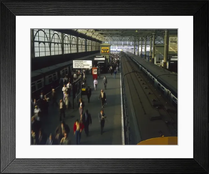 Framed Print : Waterloo Commuters Framed Print : Waterloo Commuters