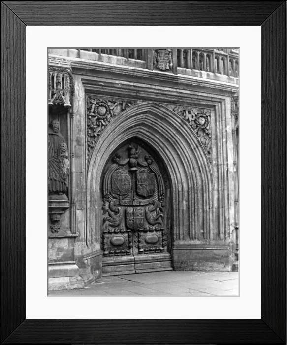 Framed Print : Bath Abbey West Door Framed Print : Bath Abbey West Door