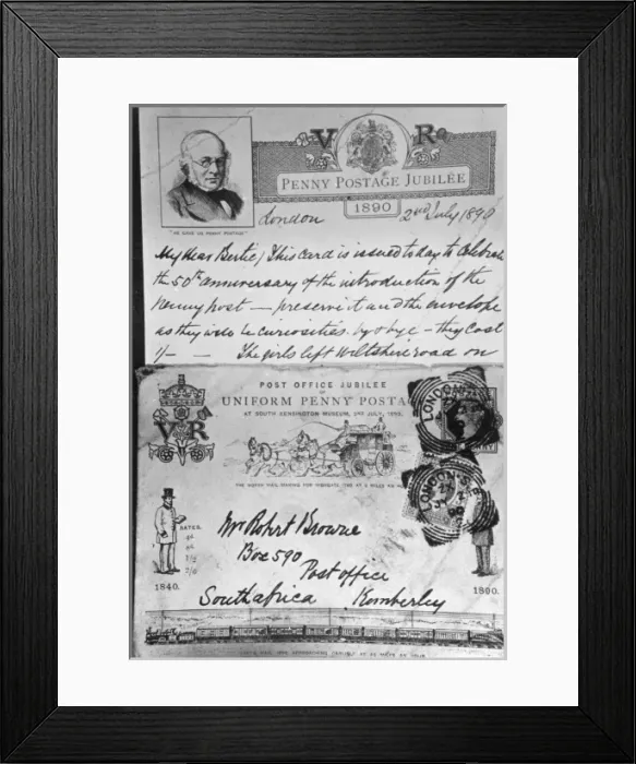Framed Print : Penny Post Jubilee 1890 Framed Print : Penny Post Jubilee 1890