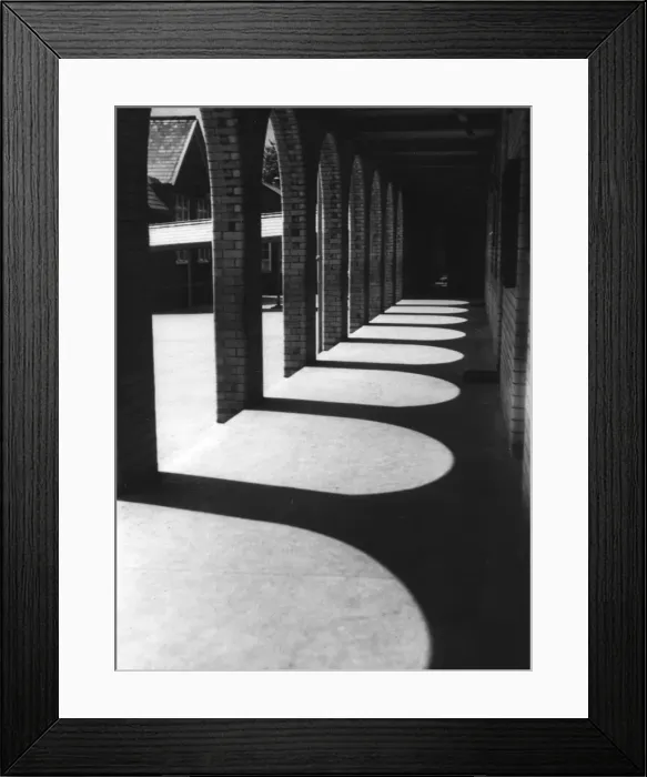 Framed Print : Colonnade Sun and Shade Framed Print : Colonnade Sun and Shade