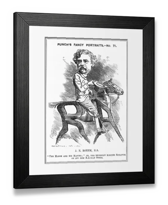 Framed Print : Boehm Caricature Framed Print : Boehm Caricature