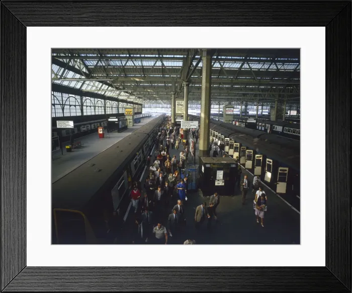 Framed Print : Waterloo Commuters Framed Print : Waterloo Commuters