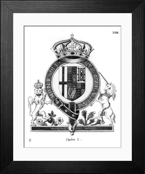 Framed Print : Arms of Charles I Framed Print : Arms of Charles I