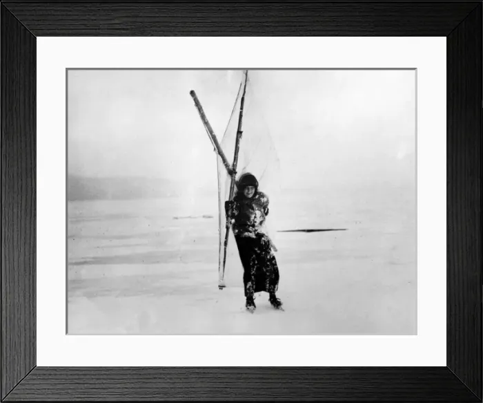 Framed Print : Swedish Ice Yachting Framed Print : Swedish Ice Yachting