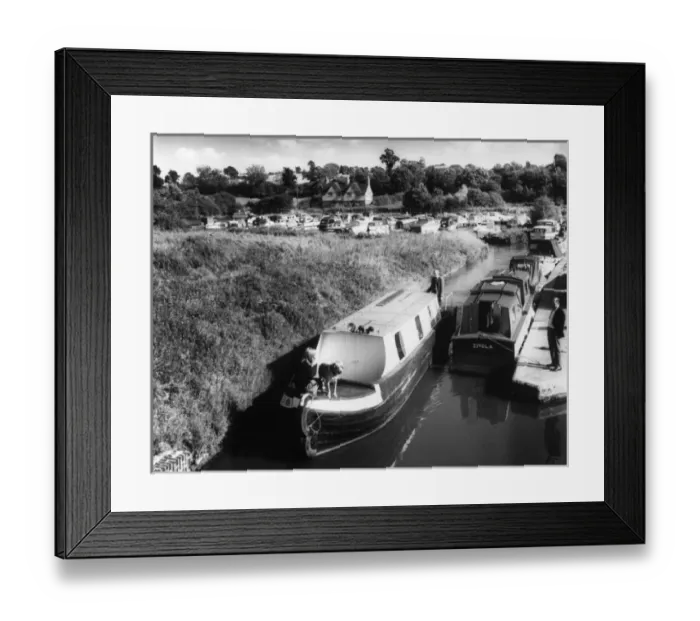 Framed Print : Grand Union Canal Boats Framed Print : Grand Union Canal Boats