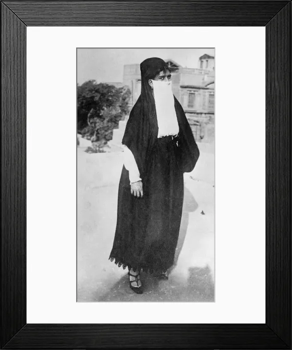 Framed Print : Egyptian Muslim Woman Framed Print : Egyptian Muslim Woman