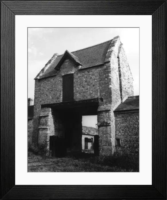 Framed Print : Farm Gateway