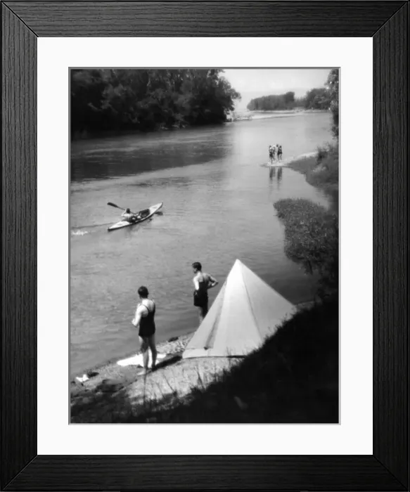 Framed Print : Camping & Canoeing Framed Print : Camping & Canoeing