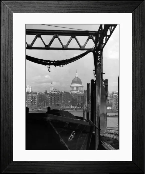 Framed Print : St. Pauls Across Thames Framed Print : St. Pauls Across Thames
