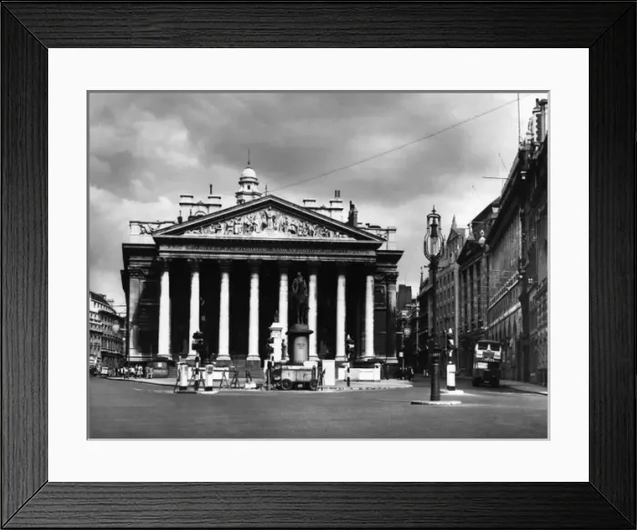 Framed Print : Royal Exchange 1940S Framed Print : Royal Exchange 1940S
