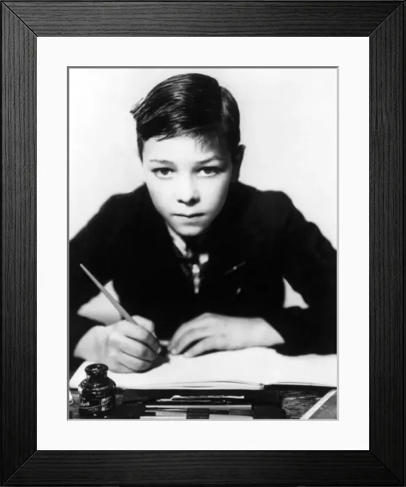 Framed Print : Boy Writing Framed Print : Boy Writing