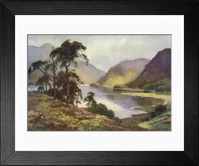 Framed Print : THIRLMERE. Thirlmere, with Hellvellyn in the distance. Date: circa 1909 Framed Print : THIRLMERE. Thirlmere, with Hellvellyn in the distance. Date: circa 1909
