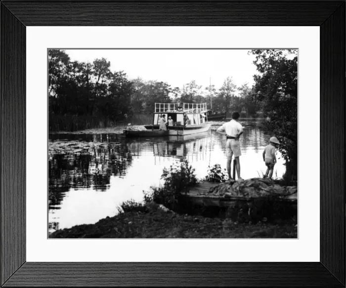 Framed Print : River Scene 1930S Framed Print : River Scene 1930S