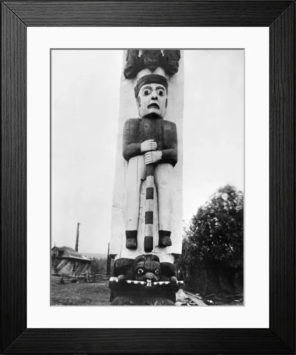 Framed Print : Kitwanga Totem Pole Framed Print : Kitwanga Totem Pole