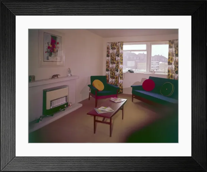 Framed Print : Living Room 1964 Framed Print : Living Room 1964