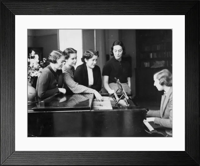 Framed Print : Piano Girls Framed Print : Piano Girls
