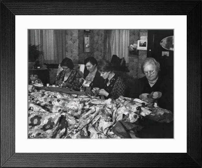 Framed Print : Patchwork Quilters Framed Print : Patchwork Quilters