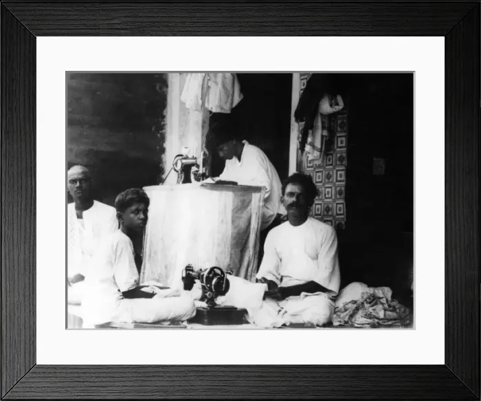 Framed Print : Indian Street Tailors Framed Print : Indian Street Tailors