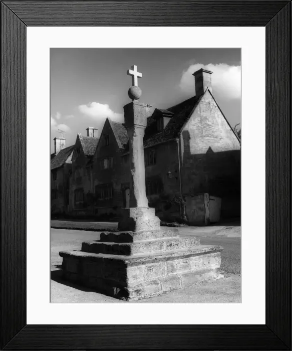 Framed Print : Stanton Village Cross Framed Print : Stanton Village Cross