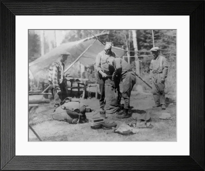 Framed Print : Lumberjack Camp Framed Print : Lumberjack Camp