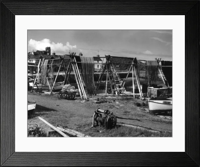 Framed Print : Dunure Fishing Ropes Framed Print : Dunure Fishing Ropes