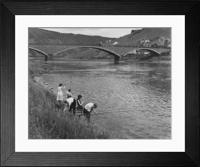 Framed Print : Fishing in Germany Framed Print : Fishing in Germany