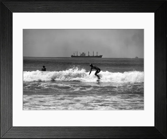 Framed Print : Durban Surfers Framed Print : Durban Surfers