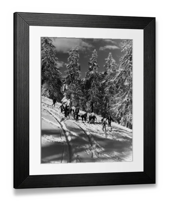 Framed Print : Skiing Lesson Framed Print : Skiing Lesson