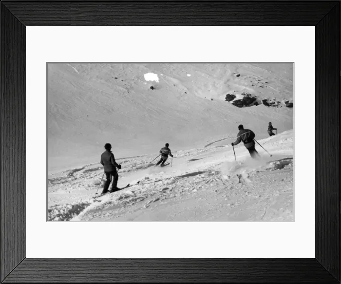Framed Print : Swiss Ski Slopes Framed Print : Swiss Ski Slopes