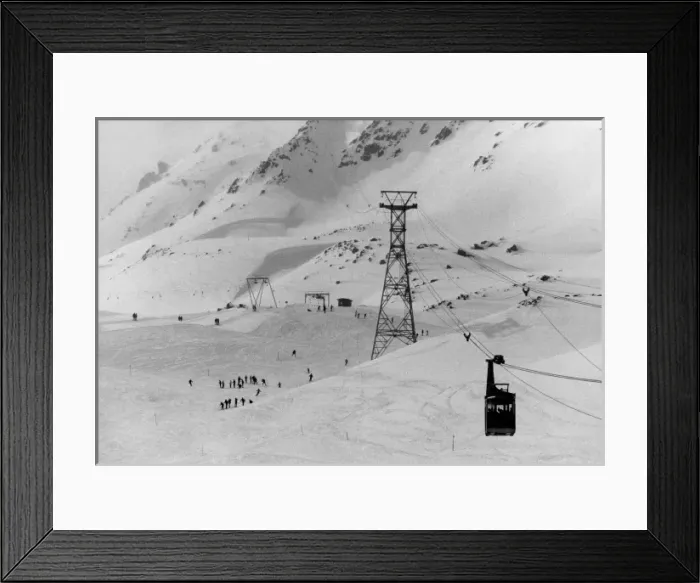 Framed Print : Swiss Skiing Scene Framed Print : Swiss Skiing Scene