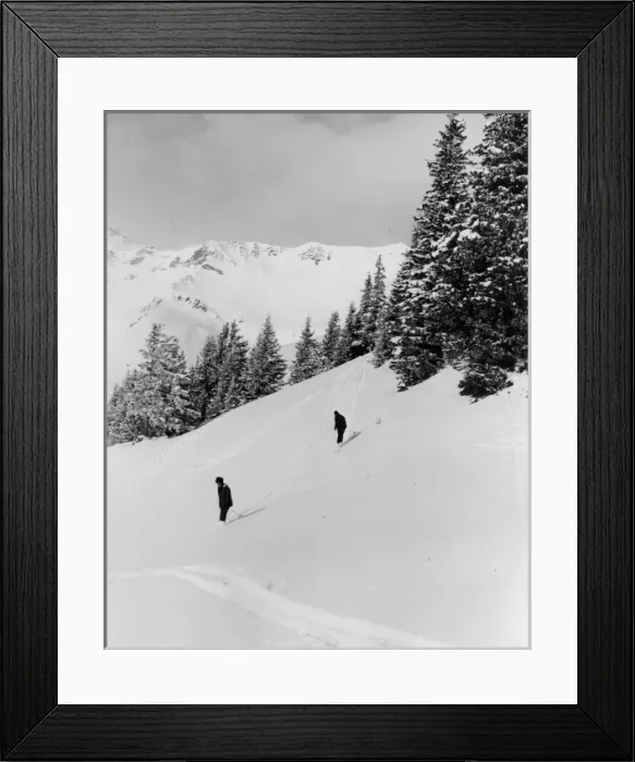Framed Print : SKI SLOPES Framed Print : SKI SLOPES