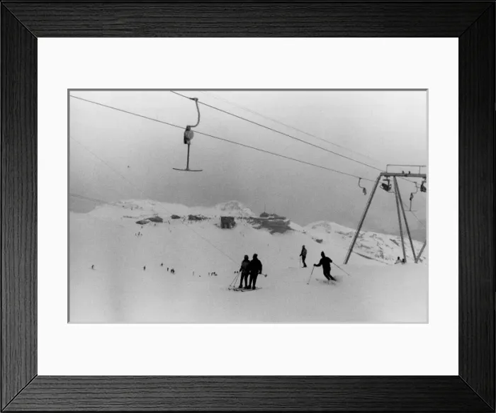 Framed Print : Swiss Ski Lift Framed Print : Swiss Ski Lift