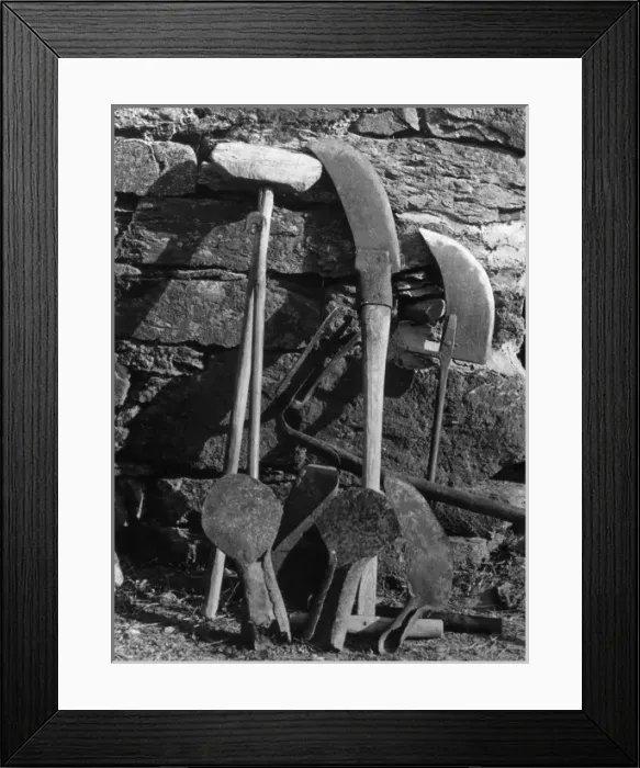 Framed Print : Ditching Tools Framed Print : Ditching Tools