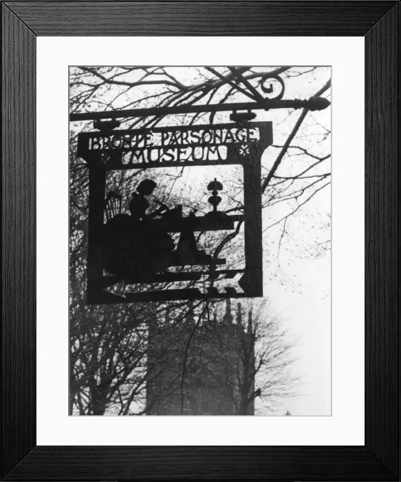 Framed Print : Haworth Parsonage Sign Framed Print : Haworth Parsonage Sign