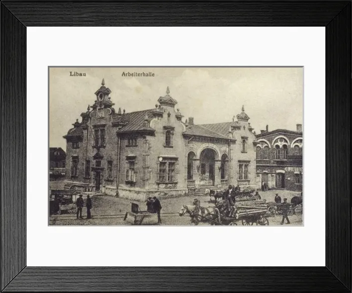 Framed Print : Latvia - Liepaja (Libau) - Workers Hall Framed Print : Latvia - Liepaja (Libau) - Workers Hall