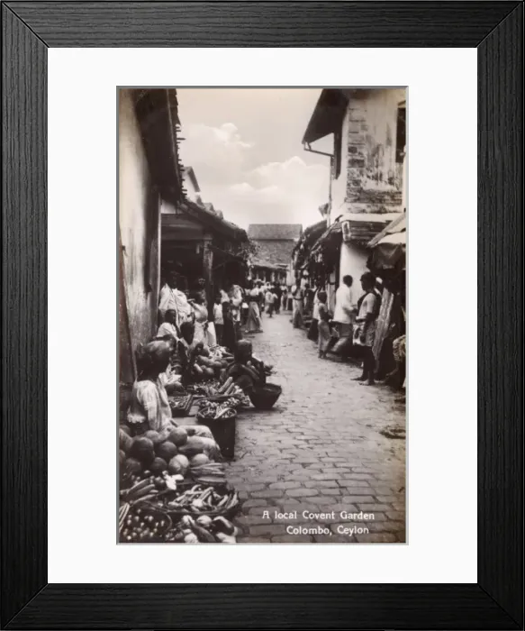 Framed Print : A Local Covent Garden - Colombo, Ceylon Framed Print : A Local Covent Garden - Colombo, Ceylon