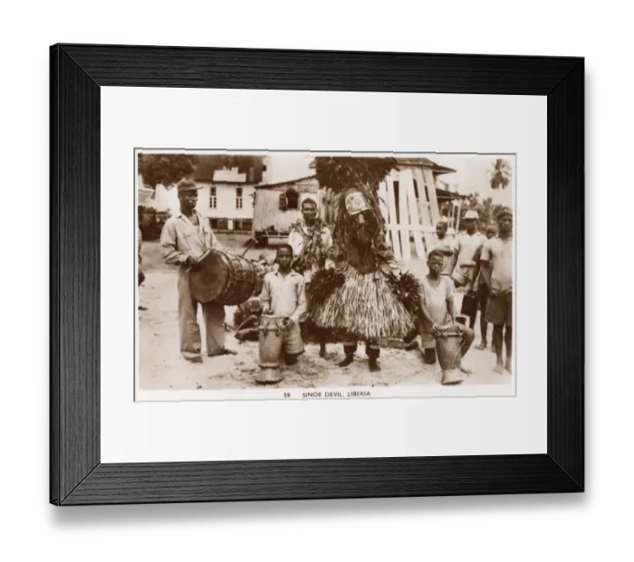 Framed Print : Liberia, West Africa - a Sinoe Devil Framed Print : Liberia, West Africa - a Sinoe Devil