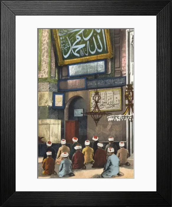 Framed Print : Prayers inside Aya Sofya, Istanbul Framed Print : Prayers inside Aya Sofya, Istanbul