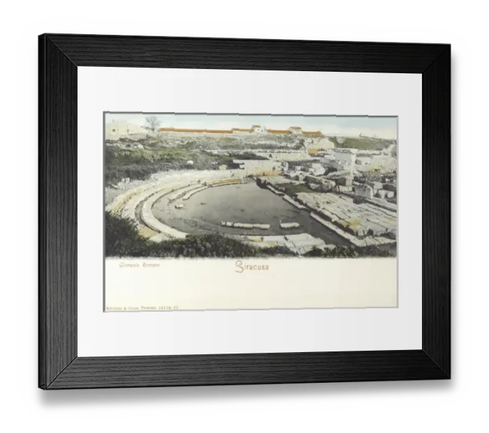 Framed Print : Syracuse, Italy - The Roman Gymnasium (Ginnasio) Framed Print : Syracuse, Italy - The Roman Gymnasium (Ginnasio)