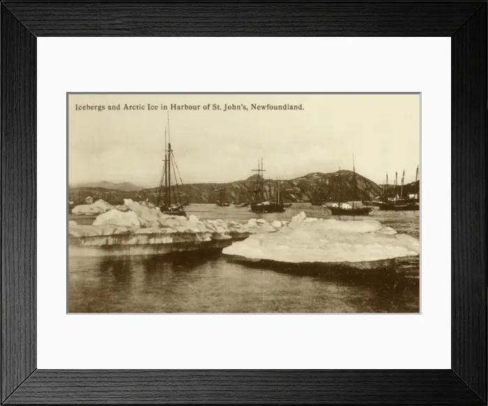 Framed Print : St. Johns - Newfoundland - Icebergs and Arctic Ice Floes Framed Print : St. Johns - Newfoundland - Icebergs and Arctic Ice Floes