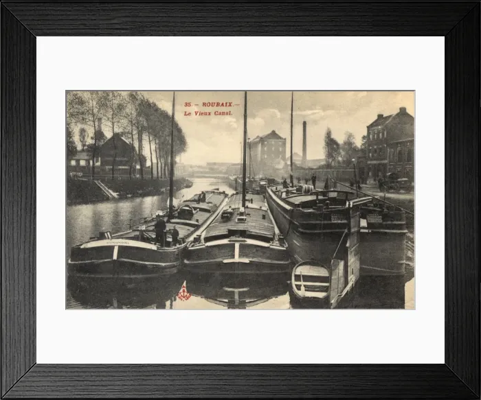 Framed Print : Roubaix, France - The Old Canal Framed Print : Roubaix, France - The Old Canal