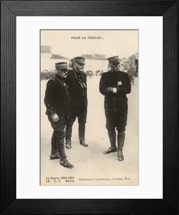 Framed Print : WWI - French Generals Framed Print : WWI - French Generals