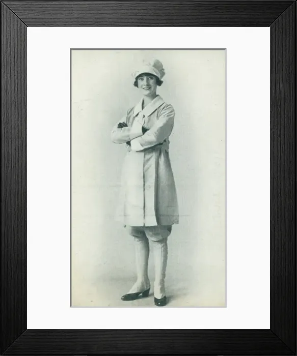 Framed Print : Woman in masculine costume Framed Print : Woman in masculine costume