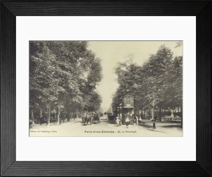 Framed Print : The Ranelagh Park - Paris, France Framed Print : The Ranelagh Park - Paris, France