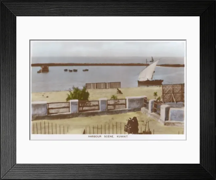 Framed Print : Harbour Scene - Kuwait Framed Print : Harbour Scene - Kuwait
